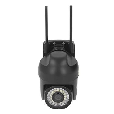 Imagem de Câmera Smart Wi -Fi Ao Ar Livre 1080p 2mp 360 ° Visão Noturna à Prova D'água Preta 36 Contas (Plugue nos EUA)