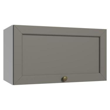 Imagem de Armário Aéreo 60 cm 1 Porta Basculante Branco/Cinza Vik Madesa, Branco