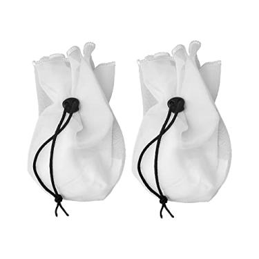 Imagem de Kit 2 Coador PP Voal Branco Leites Vegetais Suco Verde Kefir