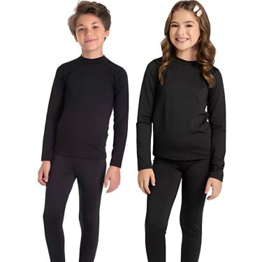 Imagem de Conjunto Infantil Flanelado Térmico Pelucia Segunda Pele