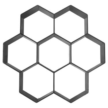 Imagem de 1 peça moldes para concreto pavimentador de pedra hexagonal molde reutilizável 29x28x4,5cm IC288Y9154816Y0F 0