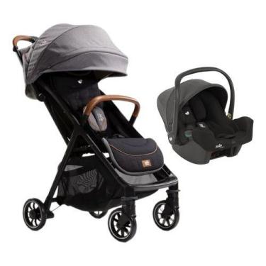 Imagem de Carrinho Parcel Preto Carbon E Bebê Conforto I-snug - Joie