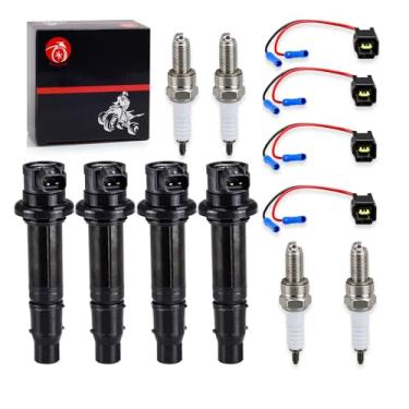 Imagem de MOTO1988 Bobina De Ignição E Vela Com Para Yamaha Yzf-R1 2002-2006 Yzf-R6 2006-2007 Fz1 2006-2014 Vmax 1700 2009-2020 Fzs1 2015