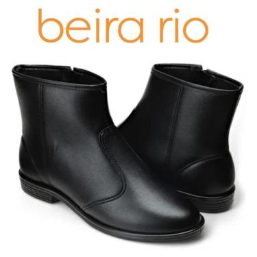 Imagem de Ref. 9085.100 - bota feminina baixa calce fácil rasteira casual cano c