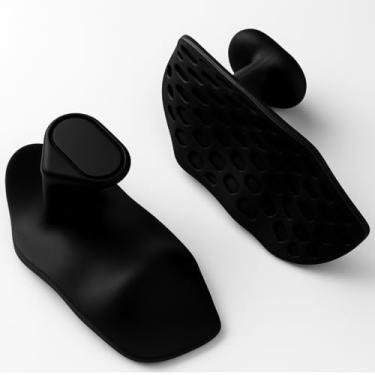 Imagem de Suporte de Borracha para Musculação, Protetor de Mãos Antiderrapante sem Dedos, Ergonômico para Academia, Crossfit e Treino