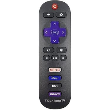Imagem de Controle remoto de substituição OEM 2023 compatível com todas as Smart TVs TCL Roku 【Funciona apenas com TCL Roku TV, não para Roku Stick e Roku Box】 (Netflix/Apple TV+/Paramount/HBOMAX)