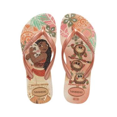 Imagem de Chinelo kids slim princess havaianas infantil, Rosa, 31