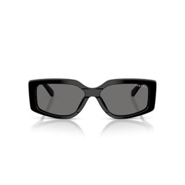 Imagem de Óculos de Sol Vogue Eyewear Polarizado 0VO5642SU W44/81 Tam 55 / Preto - Lentes Cinza