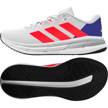 Imagem de adidas Tênis de corrida masculino Galaxy 7, Branco/vermelho lúcido/azul lúcido, 42