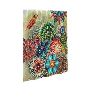 Imagem de Cortina De Chuveiro De Poliéster Com Estampa Digital 3D À Prova D'água