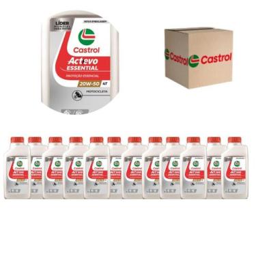 Imagem de Óleo Motor Moto Castrol Actevo Essential 4t 20w50 12 Litros