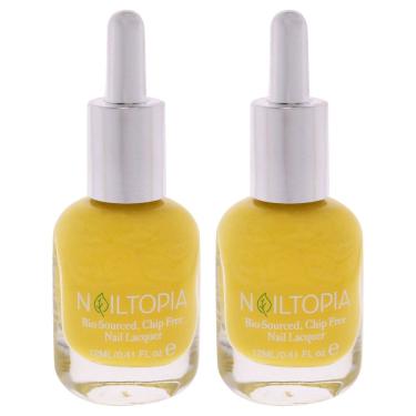 Imagem de Verniz para unhas Nailtopia Bio-Sourced Sol Glow 85% Bio Pacote com 2