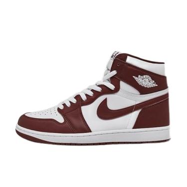 Imagem de Nike Tênis masculino Air Jordan 1 Retro High OG, Branco/vermelho, 45