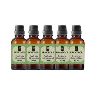 Imagem de Super Kit 5 Essências A Base Água Hidrossolúvel 30ml Difusor - Nattuar