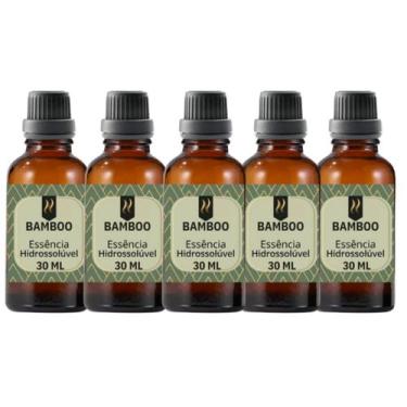 Imagem de Super Kit 5 Essências A Base Água Hidrossolúvel 30ml Difusor - Nattuar