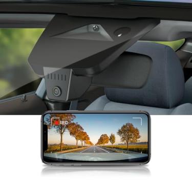 Imagem de Fitcamx Câmera veicular 4K adequada para Ford Ranger 2024 2025 XL XLT Lariat Raptor (HD2-D4400), visual OEM, vídeo UHD 2160P, WiFi e aplicativo integrados, gravação em loop, sensor de gravidade, Plug