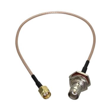 Imagem de Conector De Crimpagem Macho-fêmea BNC, Cabo Coaxial RF Pigtail RG58 RG