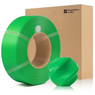 Imagem de 3DTOOLS Bambu 1,75 mm PETG HF refil filamento de alta velocidade e fácil impressão ecológica com RFID para Bambu Lab A1, A1MINI, X1, P1 AMS 1KG +/- 0,03 mm (sem carretel) verde 33500