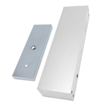 Imagem de Luocute Trava Magnética Elétrica, 500 Kg 1200 Libras de Retenção de Força Eletromagnet Trava 12V Fail Safe Modo NC Porta única para Controle do de Controle Porta de Vidro de Madeira à