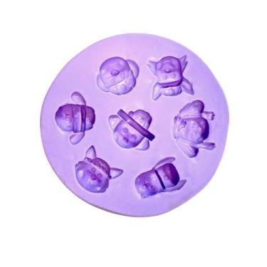 Imagem de F1433 molde de silicone cachorrinhos carinha confeitaria biscuit - con