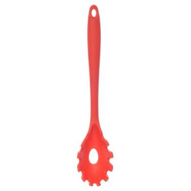 Imagem de Pegador Massa Linha Luxo 28cm Cozinha Prático - Univendas, Vermelho