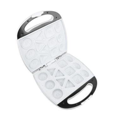 Imagem de Cryfokt Máquina de Biscuit Com Creme, 13 Orifícios de Biscoito Elétrico Waffle Maker Com Alça de Segurança, Panificação Rápida, Delicioso para Fabricante de Biscoitos (Plugue da UE 220V)