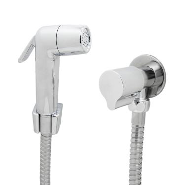 Imagem de Chuveirinho Ducha Higiênica Gatilho Metal Cromado 1/4 Volta