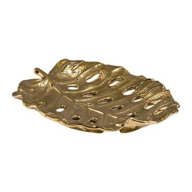 Imagem de FashionCha Bandeja para Joias com Folhas, Organizador de Pratos, Porta-bugigangas para Mesa, Armários, Sala de Estar, Penteadeira, 24.5 Cm X 21.2 Cm X