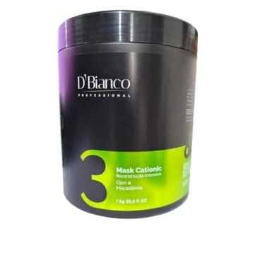 Imagem de D'Bianco Máscara Capilar Cationic, Reconstrução Intensiva com Macadâmia e Ojon, 1kg