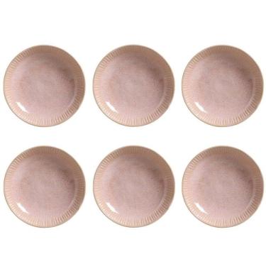 Imagem de Conjunto De Pratos Fundos 06 Peças Linhas Litchi Porto Brasil