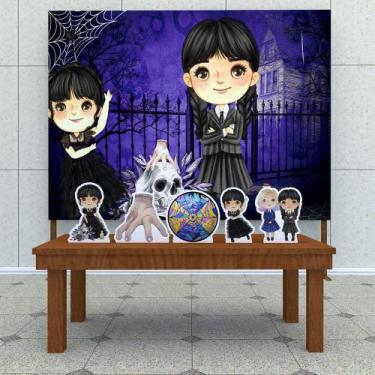 Imagem de kit Festa Prata Wandinha Aquarela-  IMPAKTO VISUAL