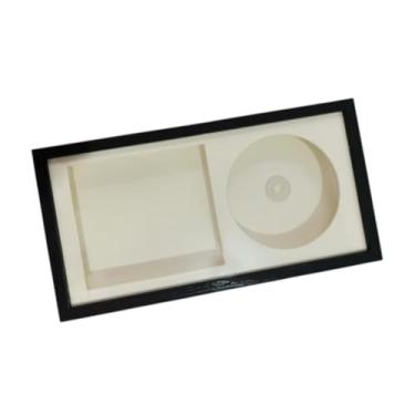 Imagem de Generic Moldura para CD, caixa de exposição para CD, elegante moldura de parede para fotos, disco de música, caixa de madeira para ficar em pé, montagem na