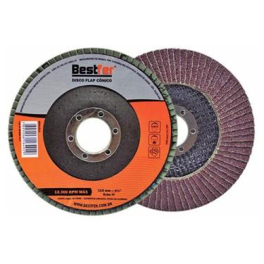 Imagem de Disco Flap conico 4.1/2 Grão 40 Bestfer