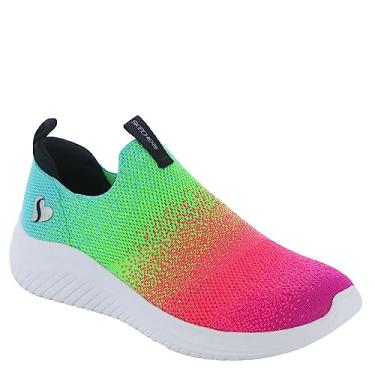 Imagem de Skechers Tênis feminino Ultra Flex 3.0-Neontastic, Rosa/Multi, 10.5 Little Kid