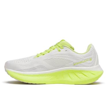Imagem de Saucony Tênis feminino Ride 18, Branco/Sunny, 42