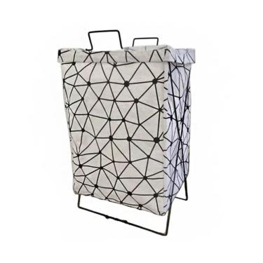 Imagem de Cesto de Roupa e Brinquedos Dobrável Organizador com Suporte