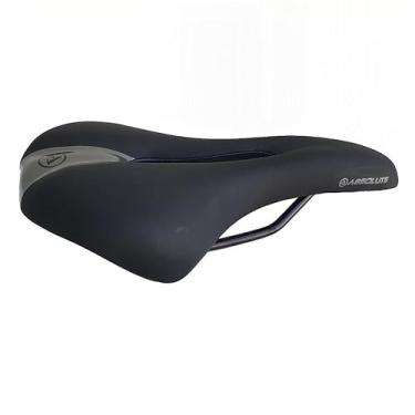 Imagem de Banco Selim Absolute Vazado Preto 270x145mm Bike Mtb Speed Cor:Preto/Cinza
