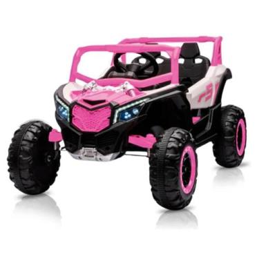 Imagem de Buggy Off Road Carrinho Elétrico Utv R3 12v Recarregável Rosa / Bang T