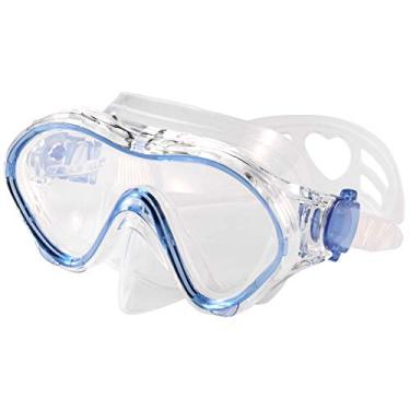 Imagem de Fpxnb Máscara de natação infantil, óculos de natação com capa de nariz, equipamento de snorkel, mergulho com snorkel, lentes antiembaçantes, proteção UV, soquete à prova d'água, ângulo de visão de 180° para jovens e adolescentes