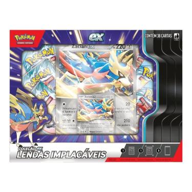 Imagem de Cartas Pokémon Jogo Lendas Implacáveis 38 Cards Copag Zacian