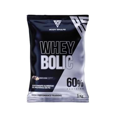 Imagem de Whey Bolic 60% Whey Protein 1kg - Body Shape (Cookies)