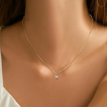 Imagem de Colares femininos com pingente infinito com cristais de pedra do mês de nascimento, joias presentes para esposa aniversário ou Natal, 26inches, Aço inoxidável, Sem Pedra Preciosa