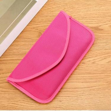 Imagem de Bolsa com bloqueio de sinal, bolsas GPS RFID, bolsa, carteira, capa para celular, proteção de privacidade, chave de carro FOB rosa LCC212-03