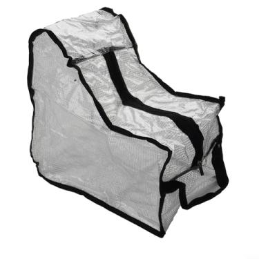 Imagem de Bolsa de armazenamento transparente para sapatos de viagem bolsa de poeira para uso doméstico à prova de umidade e botas longas botas de borda cinza organizadores domésticos e armazenamento