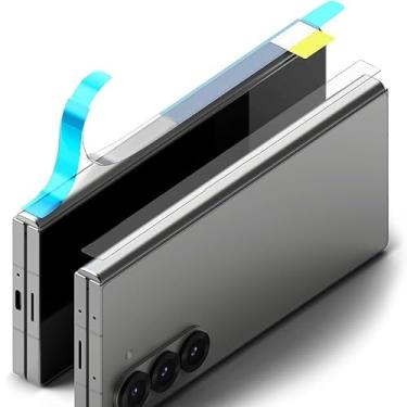 Imagem de 5 peças de películas protetoras laterais de privacidade fosca para Samsung Galaxy Z Fold 5