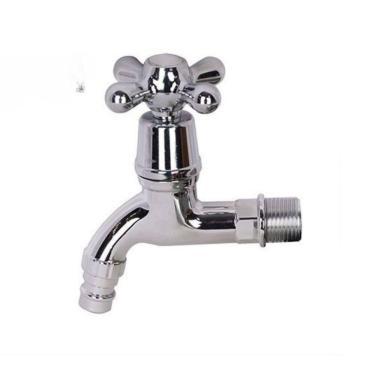 Imagem de Torneira Curta Pia Tanque Banheiro Pvc Cromada 1/2``