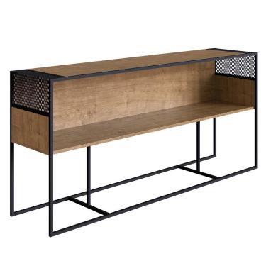 Imagem de Aparador Para Sala De Estar Pés Metálicos York Vermont/Preto