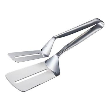 Imagem de Pegador de Pizza e Lasanha em Aço Inoxidável, Manual, Acabamento Polido, 24cm x 7.2cm, Prata, Cabo Emborrachado, Estilo Clássico, Próprio para Lava-Louças