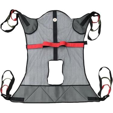 Imagem de Auxílio Ao Paciente Acolchoado Para Toalete Sling De Elevação De Paciente, Sling De Elevação De Paciente De Corpo Inteiro Sling De Malha De Banho Cômoda Elevador De Paciente, Black