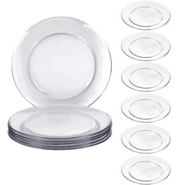 Imagem de Jogo Prato Temperado Raso Gourmet Duralex 26cm Refeição 6Un - NADIR FI
